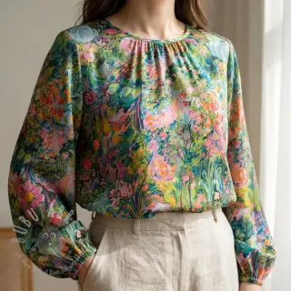Viskos RAYON POPLIN Eve design B