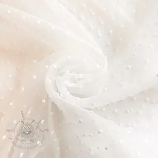 Tyll till TUTU-kjol DOTS off white