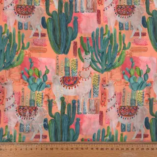 Bomullstyg VOILE Llama digital print