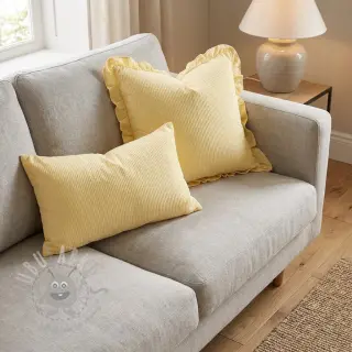 Bomullstyg BUBBLE yellow
