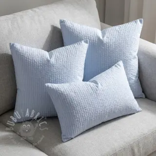 Bomullstyg BUBBLE dusty blue