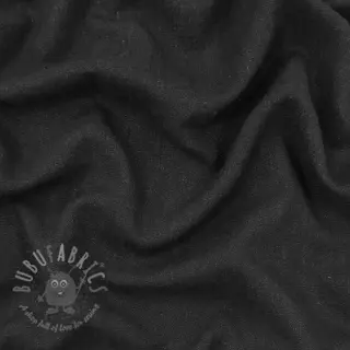 Viskos med lin WASHED black
