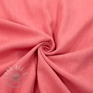 Viskos med lin WASHED coral