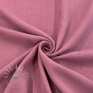 Viskos med lin WASHED old pink
