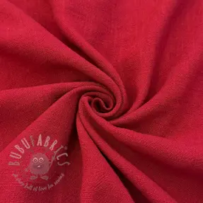 Viskos med lin WASHED dark red