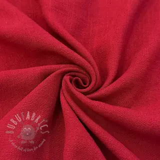 Viskos med lin WASHED dark red