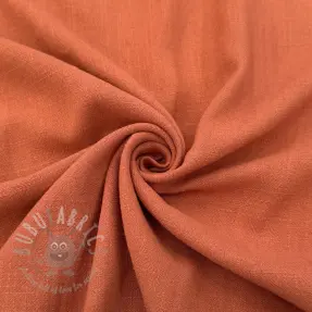Viskos med lin WASHED terracotta
