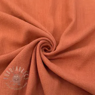 Viskos med lin WASHED terracotta