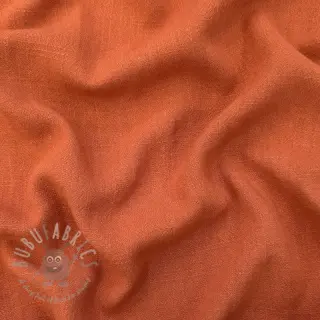 Viskos med lin WASHED terracotta