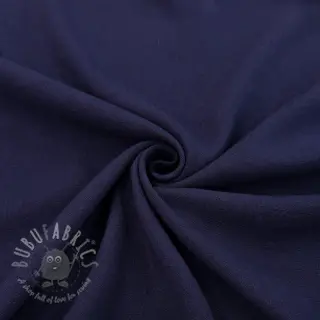 Viskos med lin WASHED navy