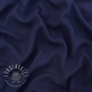 Viskos med lin WASHED navy