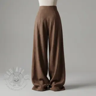 Viskos med lin WASHED light brown