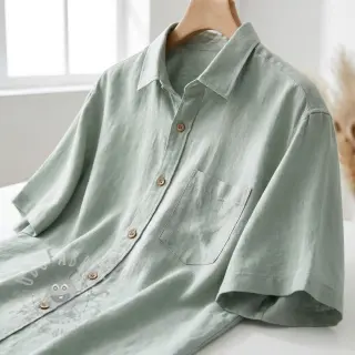 Viskos med lin WASHED mint