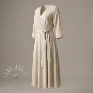 Viskos med lin WASHED light beige