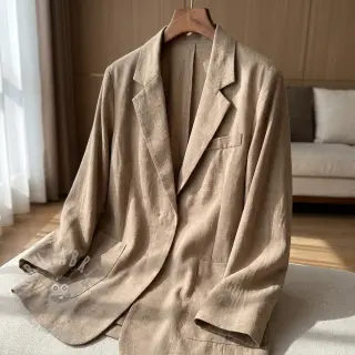 Viskos med lin WASHED sand