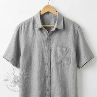 Viskos med lin WASHED grey
