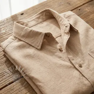 Viskos med lin WASHED beige