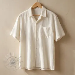 Viskos med lin WASHED ecru