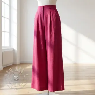 Viskos med lin WASHED berry