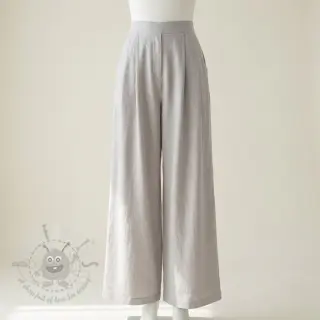 Viskos med lin WASHED light grey