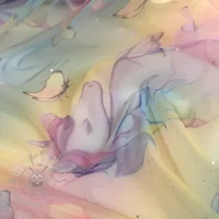 Tyll till TUTU-kjol Glitter unicorn