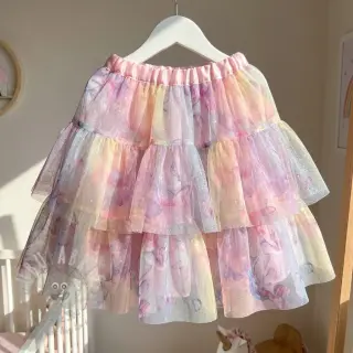Tyll till TUTU-kjol Glitter unicorn