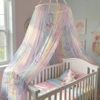 Tyll till TUTU-kjol Glitter unicorn