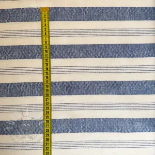Lin YARN DYED BIG Stripe blue