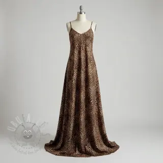 Viskos RADIANCE Skinny brown digital print