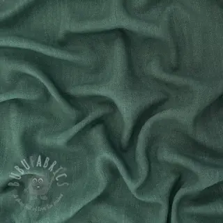 Viskos med lin WASHED dark green