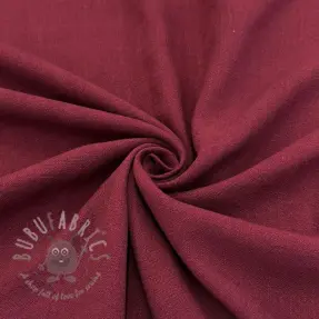 Viskos med lin WASHED wine red