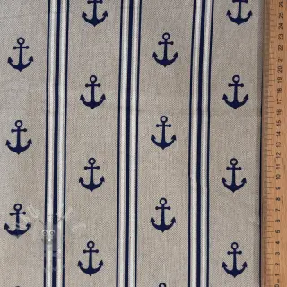 Dekorationstyg Linenlook Stripe Maritime