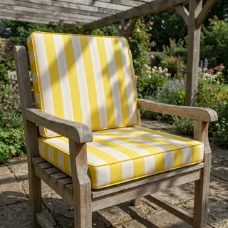 Dekoračná látka OUTDOOR PREMIUM Stripe yellow