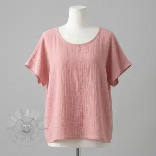 Bomullstyg SLUB WASHED old rose