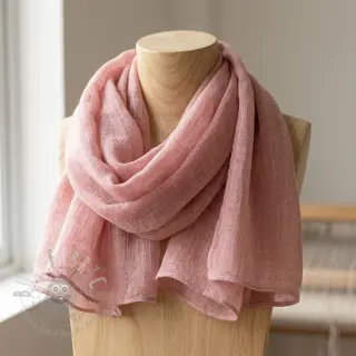Bomullstyg SLUB WASHED old rose