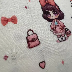 Jersey Dolls white digital print 2:a sortering
