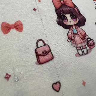 Jersey Dolls white digital print 2:a sortering