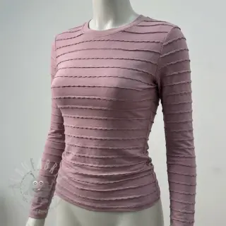 Jersey RUFFLES mauve