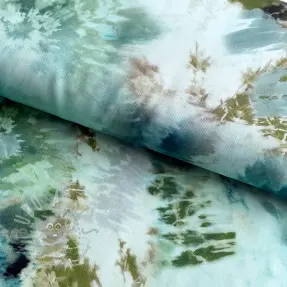 Viskos TWILL Messy TIE DYE design A