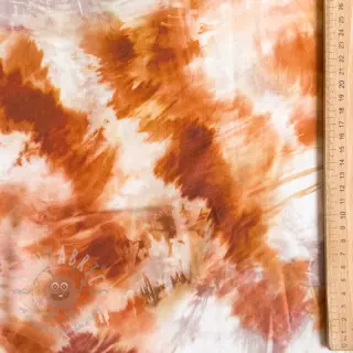 Viskos TWILL Messy TIE DYE design B
