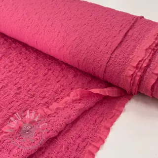 Bomullstyg SMOGGED EMBROIDERY pink