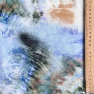 Viskos TWILL Messy TIE DYE design C