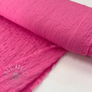 Bomullstyg SMOGGED EMBROIDERY fuchsia