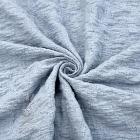 Bomullstyg SMOGGED EMBROIDERY baby blue