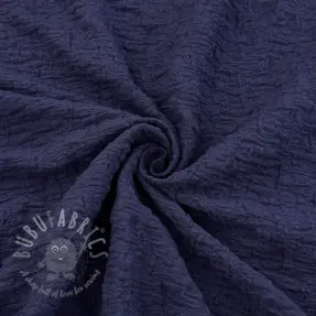 Bomullstyg SMOGGED EMBROIDERY navy