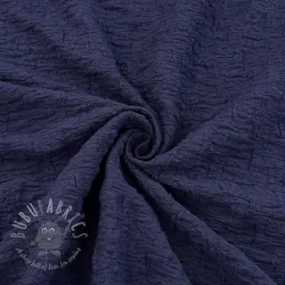 Bomullstyg SMOGGED EMBROIDERY navy