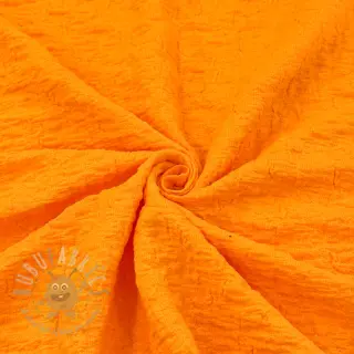 Bomullstyg SMOGGED EMBROIDERY orange