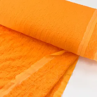 Bavlnená látka SMOGGED EMBROIDERY orange