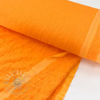 Bomullstyg SMOGGED EMBROIDERY orange