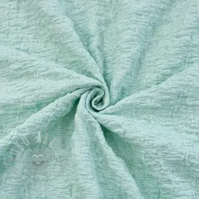 Bomullstyg SMOGGED EMBROIDERY mint